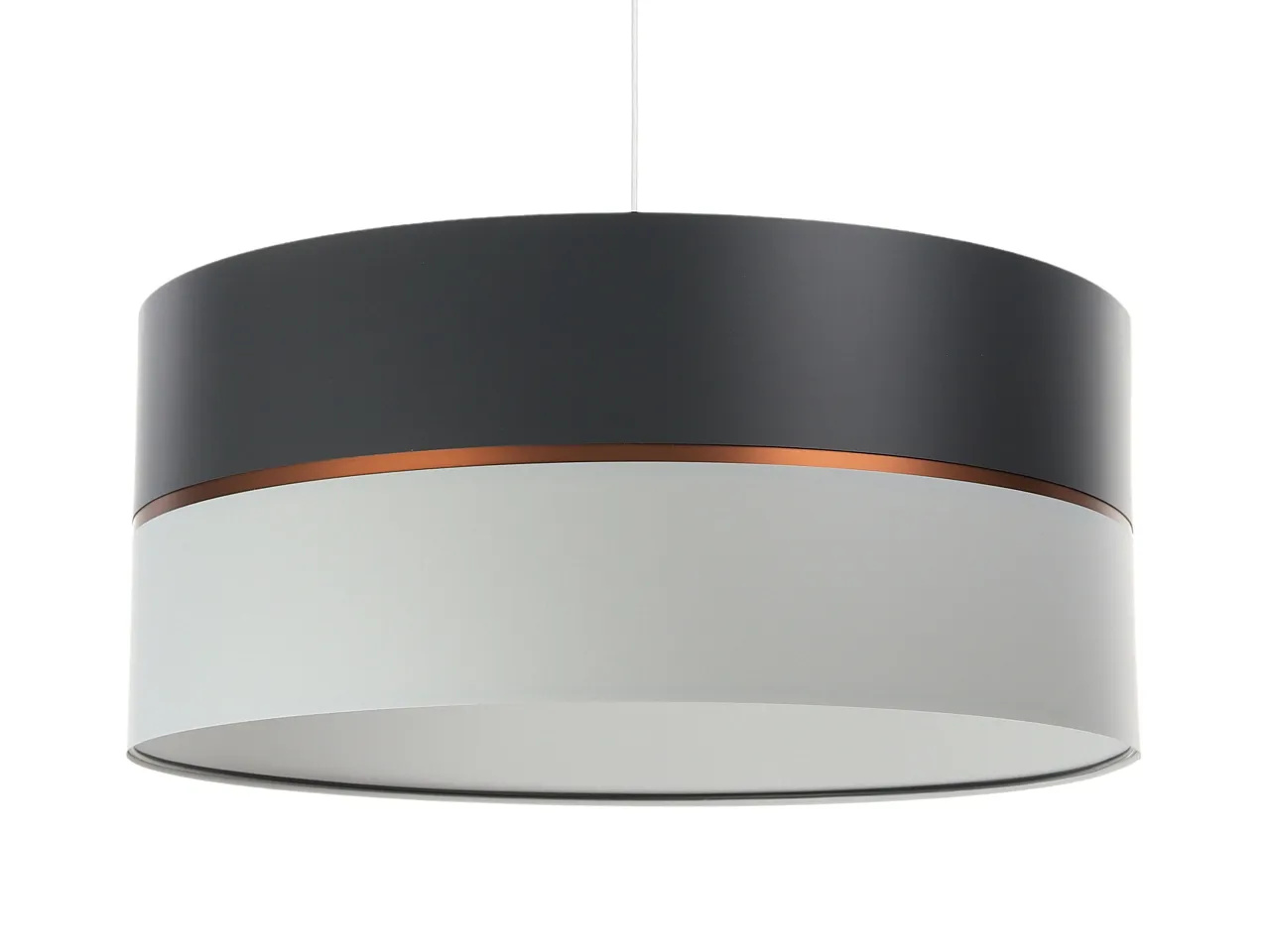 Lampa wisząca SIMPLY GLAMOUR 60 jasnoszara/ciemnoszara