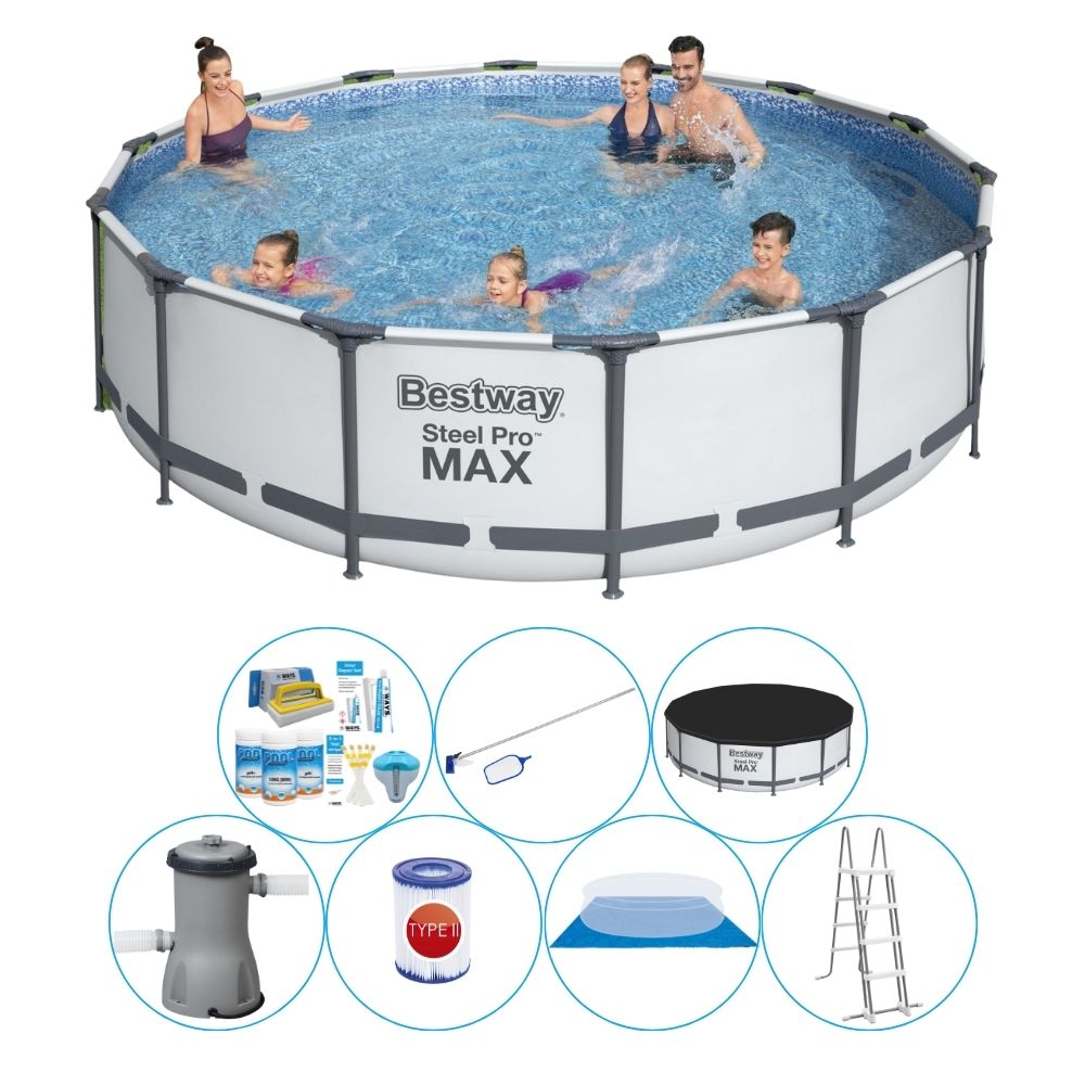 Basen Plus Akcesoria - Bestway Steel Pro MAX 427x107 cm Okrągły