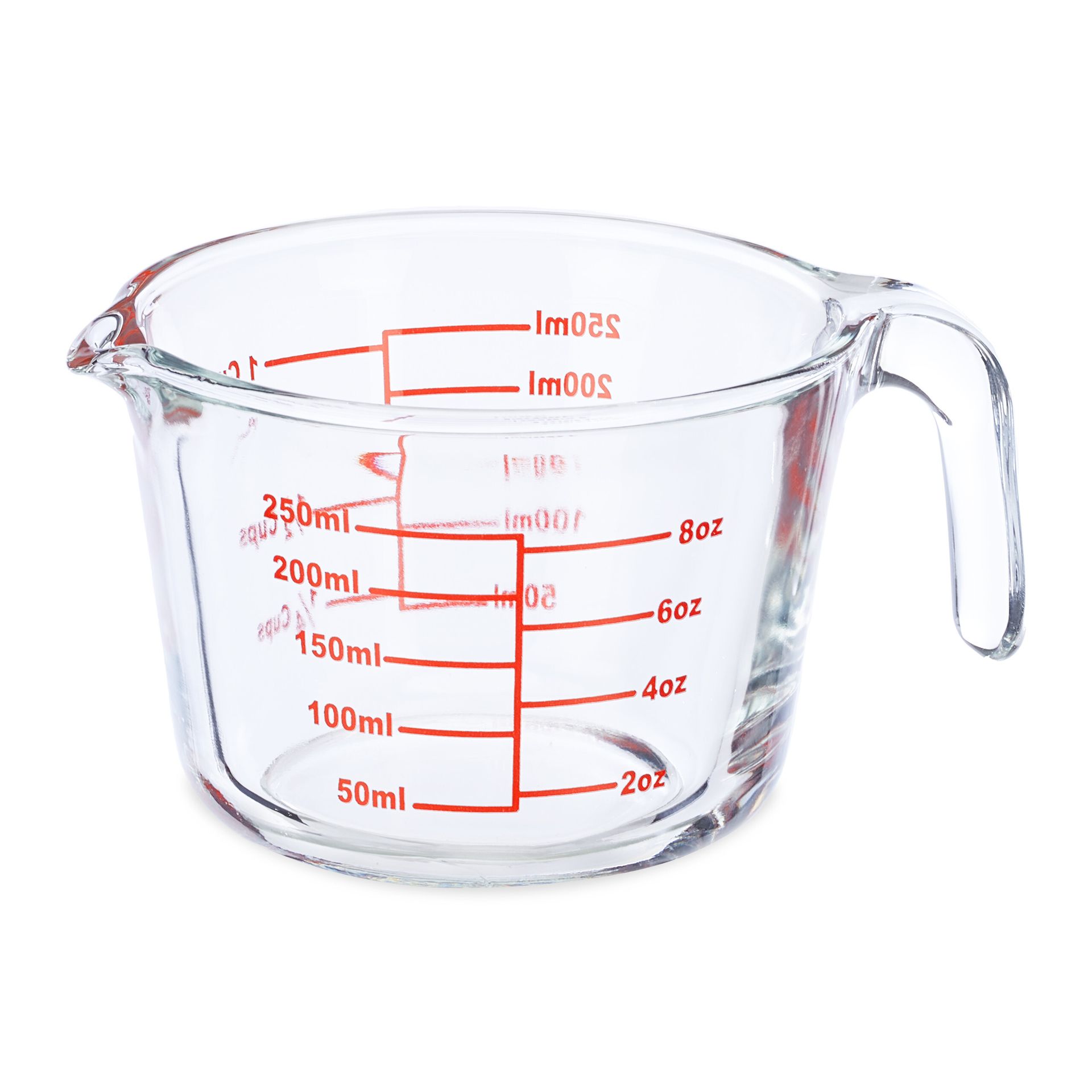 relaxdays Szklany dzbanek z miarką 250 ml