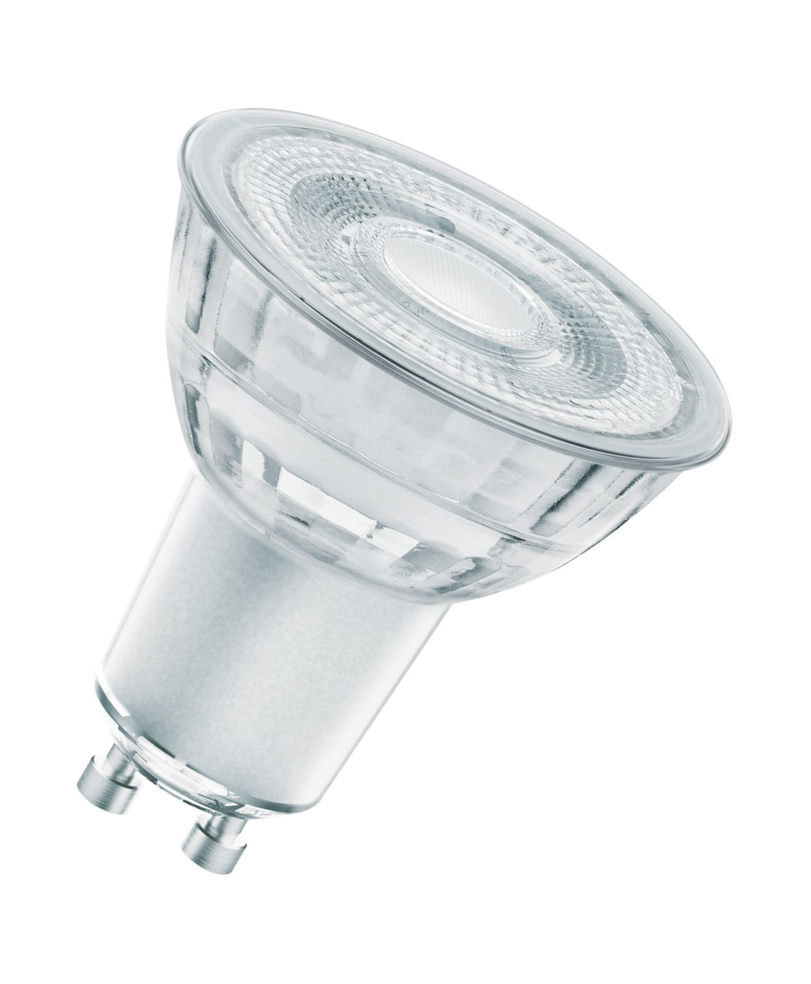 Ściemnialna żarówka LED OSRAM Superstar o szczególnie wysokim współczynniku oddawania barw (CRI90) na trzonek GU10, przezroczyste szkło, chłodna biel (4000K), 230 lumenów, zamiennik konwencjonalnych żarówek 35W, ściemnialna, opakowanie 1 szt