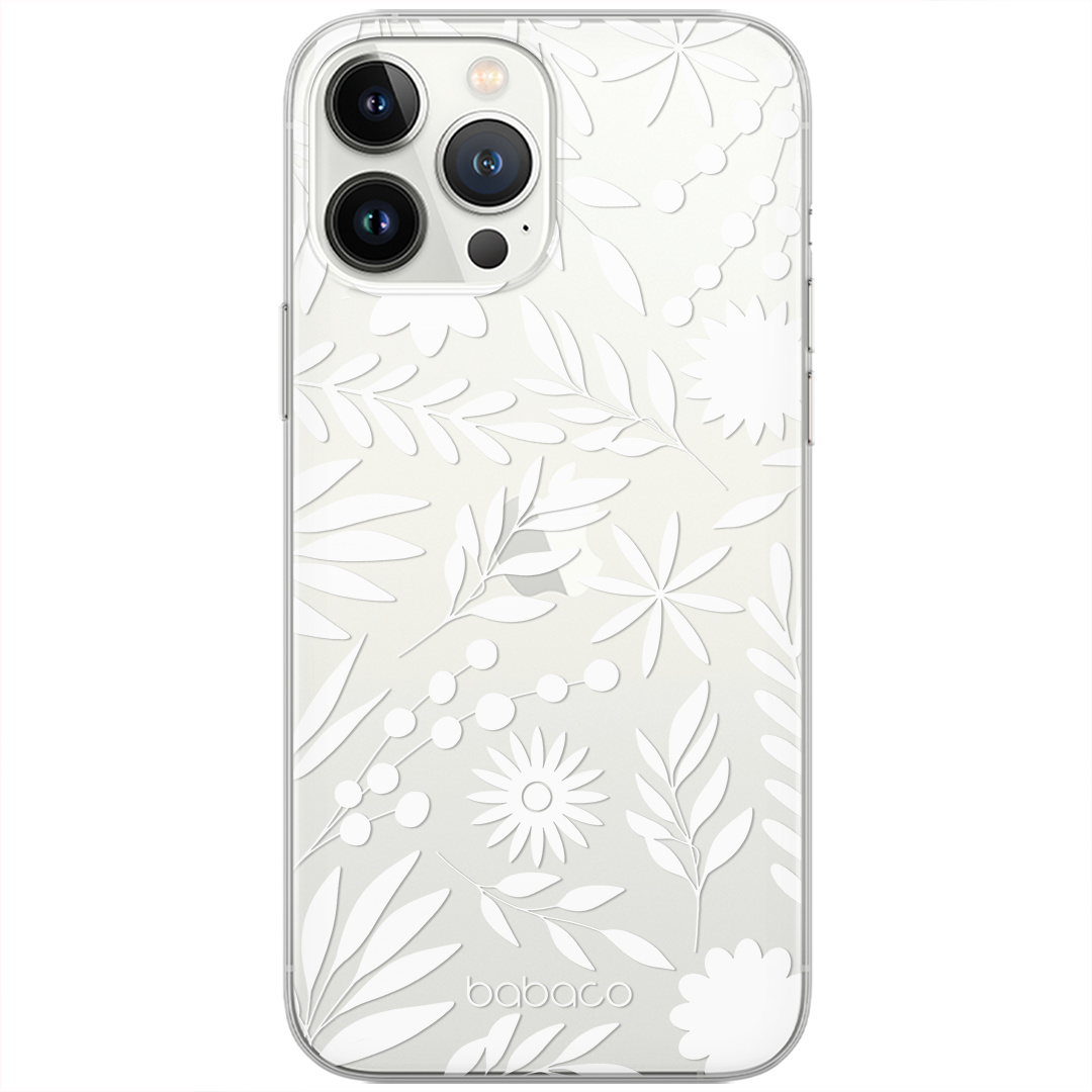 Etui do Samsung S10 5G Kwiaty 023 Babaco Nadruk częściowy Przeźroczysty