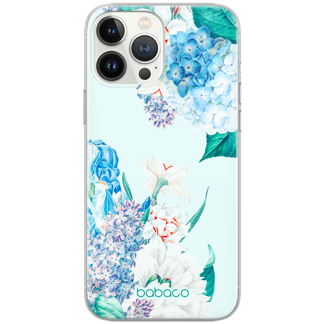 Etui do Samsung GALAXY NOTE 20 ULTRA Kwiaty 027 Babaco Nadruk pełny Niebieski