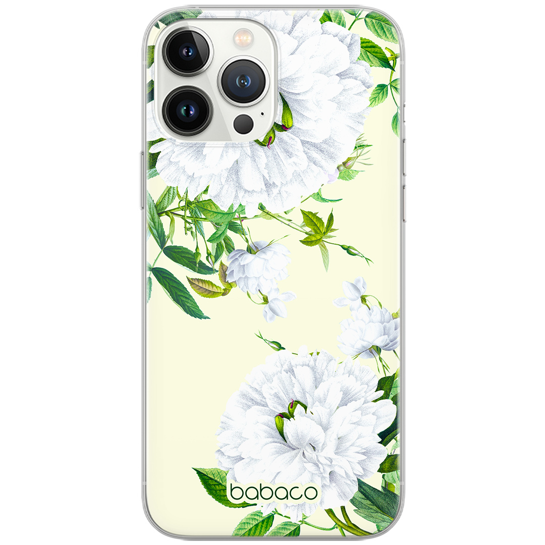 Etui do Apple IPHONE 6 PLUS Kwiaty 047 Babaco Nadruk pełny Zielony