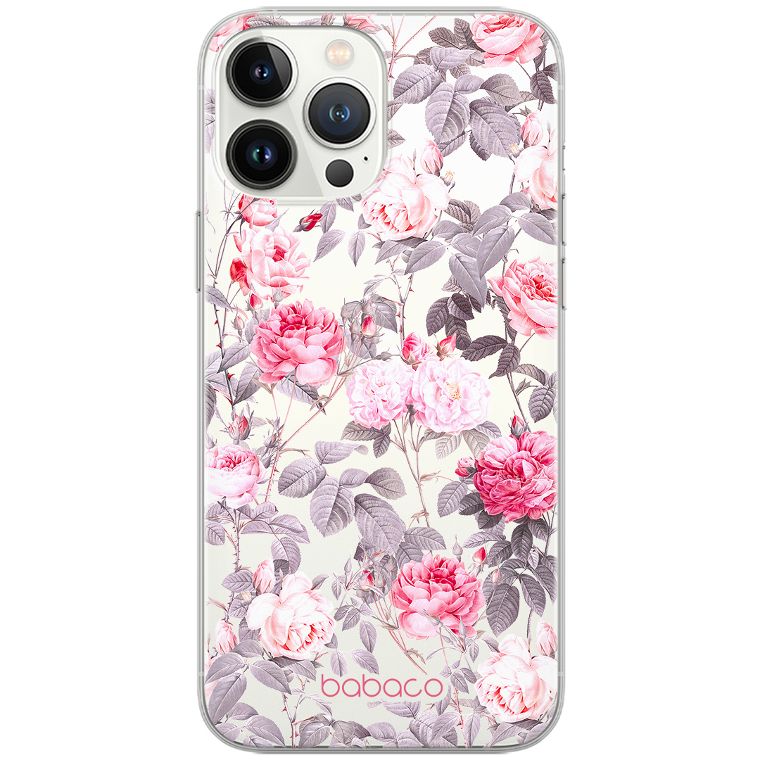 Etui do Samsung A71 Kwiaty 054 Babaco Nadruk częściowy Przeźroczysty
