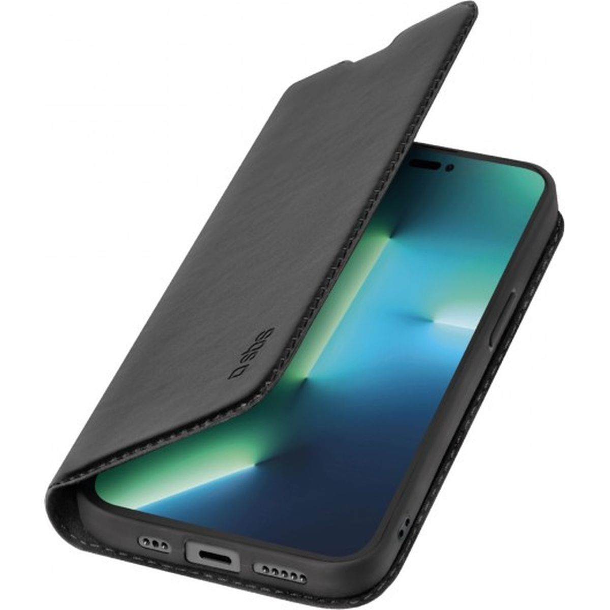SBS Wallet Lite - Etui z klapką do Apple iPhone 14 Pro - czarny