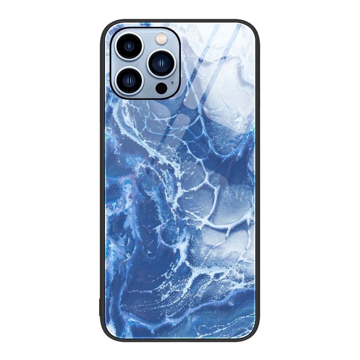 König Design Etui kompatybilne z Apple iPhone 11 Pro Plastikowe miękkie etui na telefon - Etui na telefon Blue Ocean