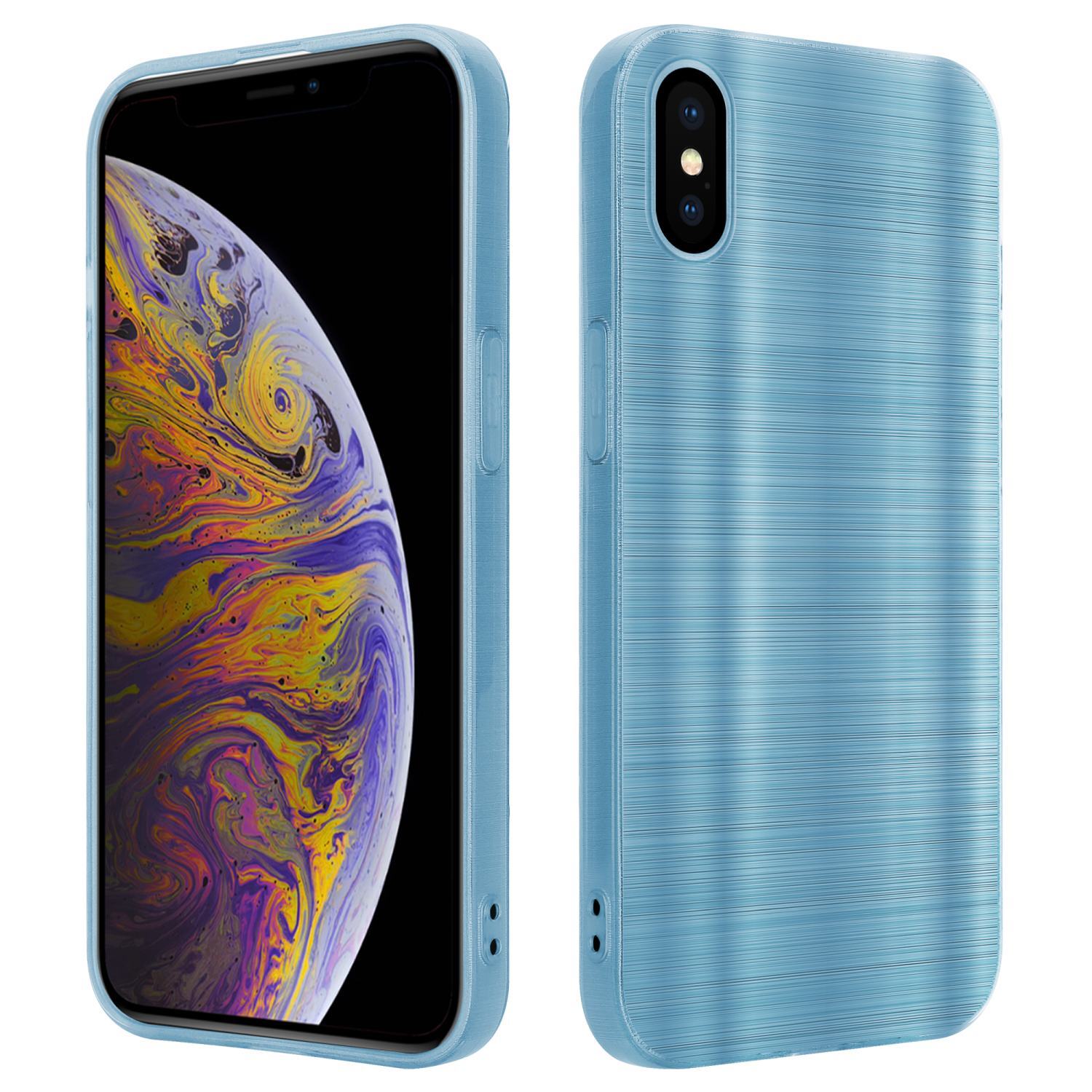 Etui ochronne Cadorabo do Apple iPhone XS MAX w kolorze turkusowym Etui na telefon komórkowy Etui silikonowe TPU