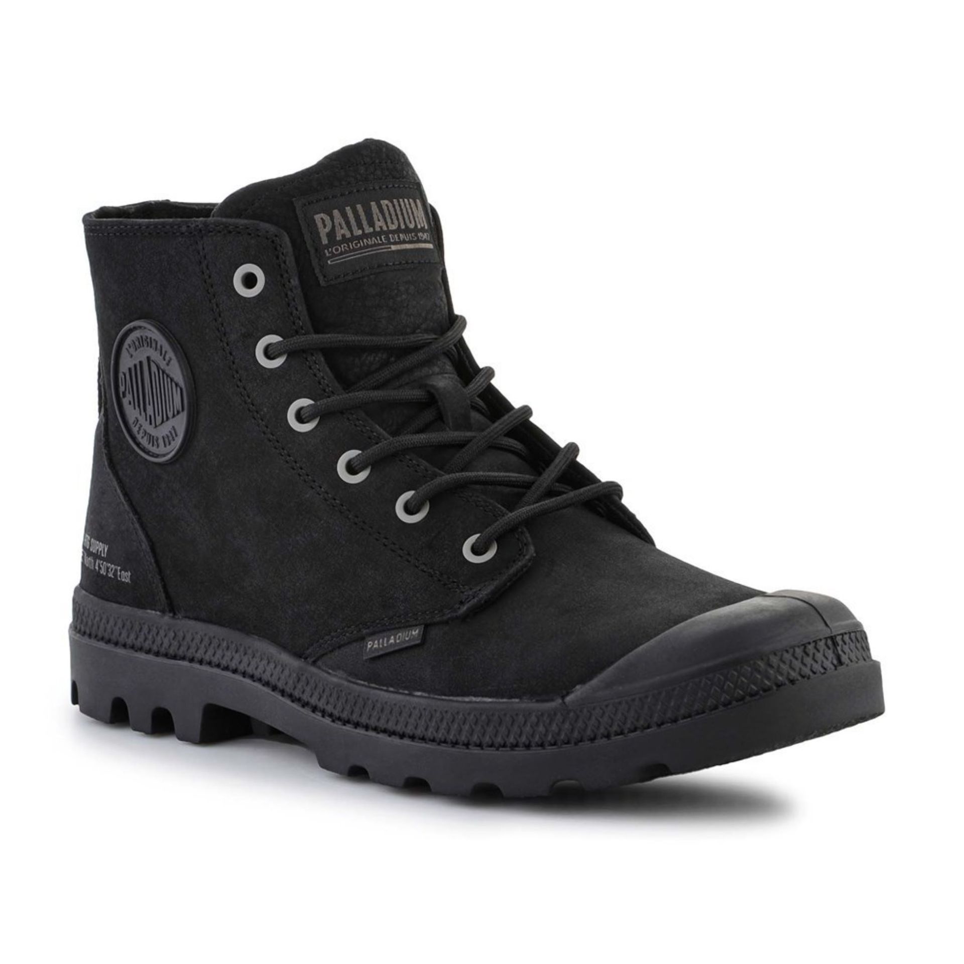 Buty trekkingowe męskie Palladium Palladium Pampa Hi Supply Lth 77963-001-M Czarne 44