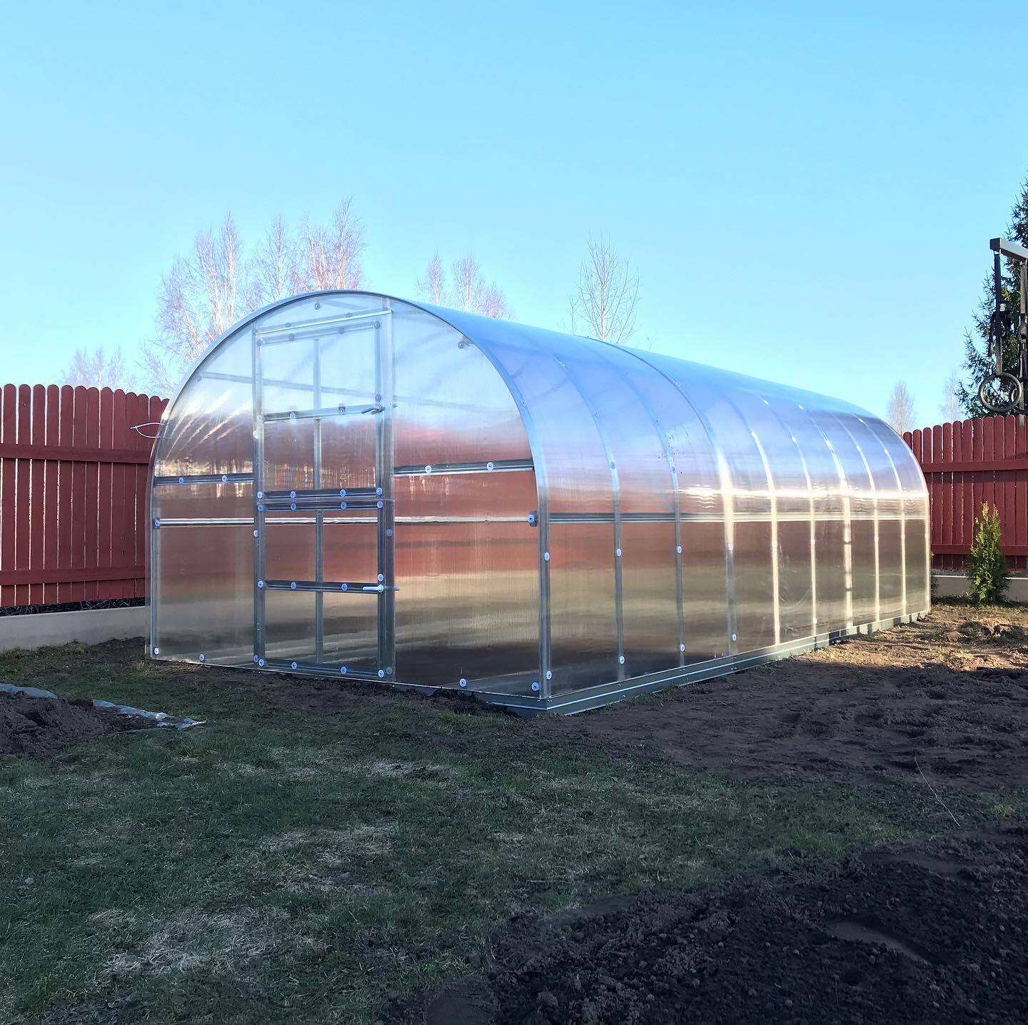 Szklarnia KLASIKA 18 (3x6m) z fundamentami i poliwęglanem 4mm;