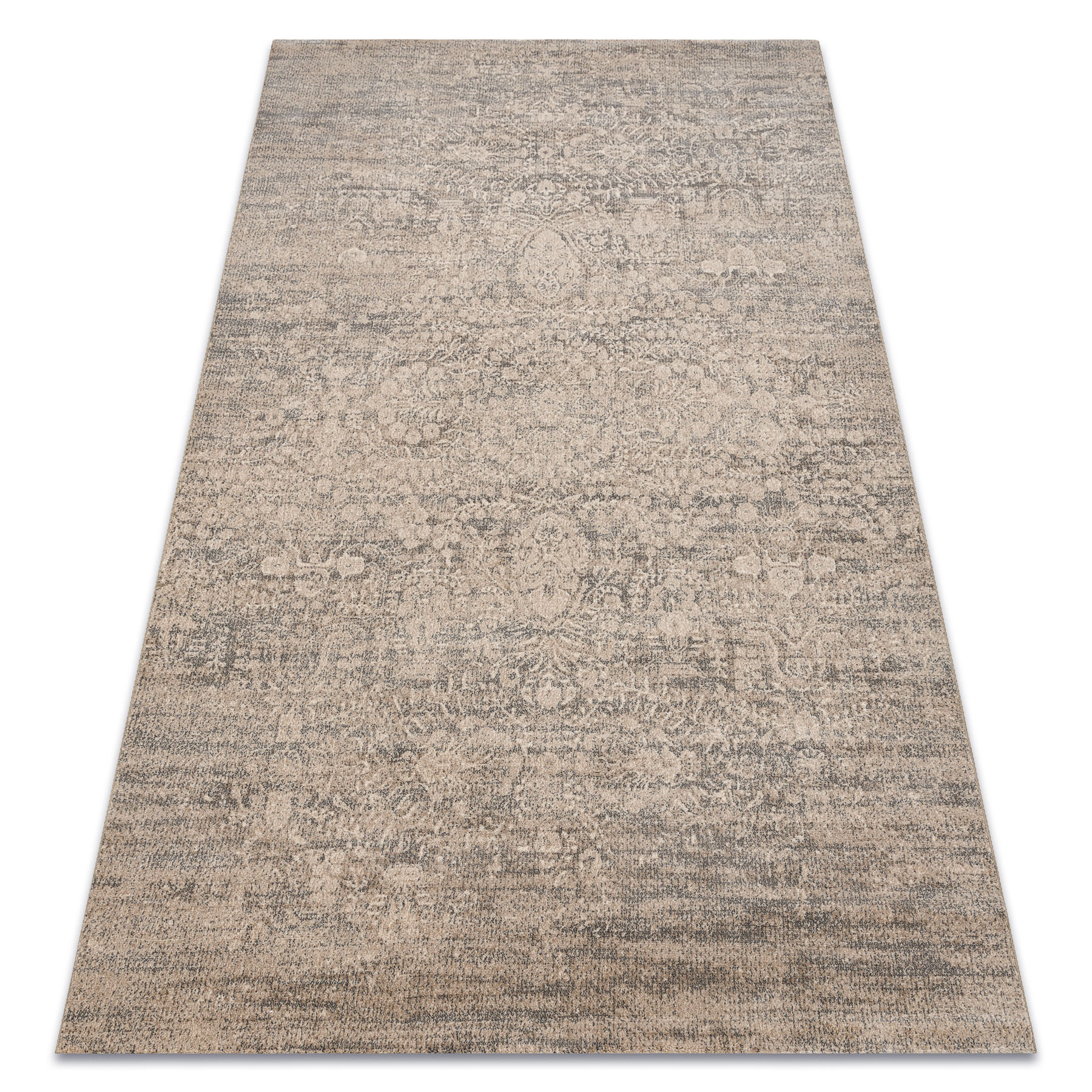 Dywan wełniany JADE 45008/110 Ornament beż / niebieski OSTA beżowy 85x160 cm