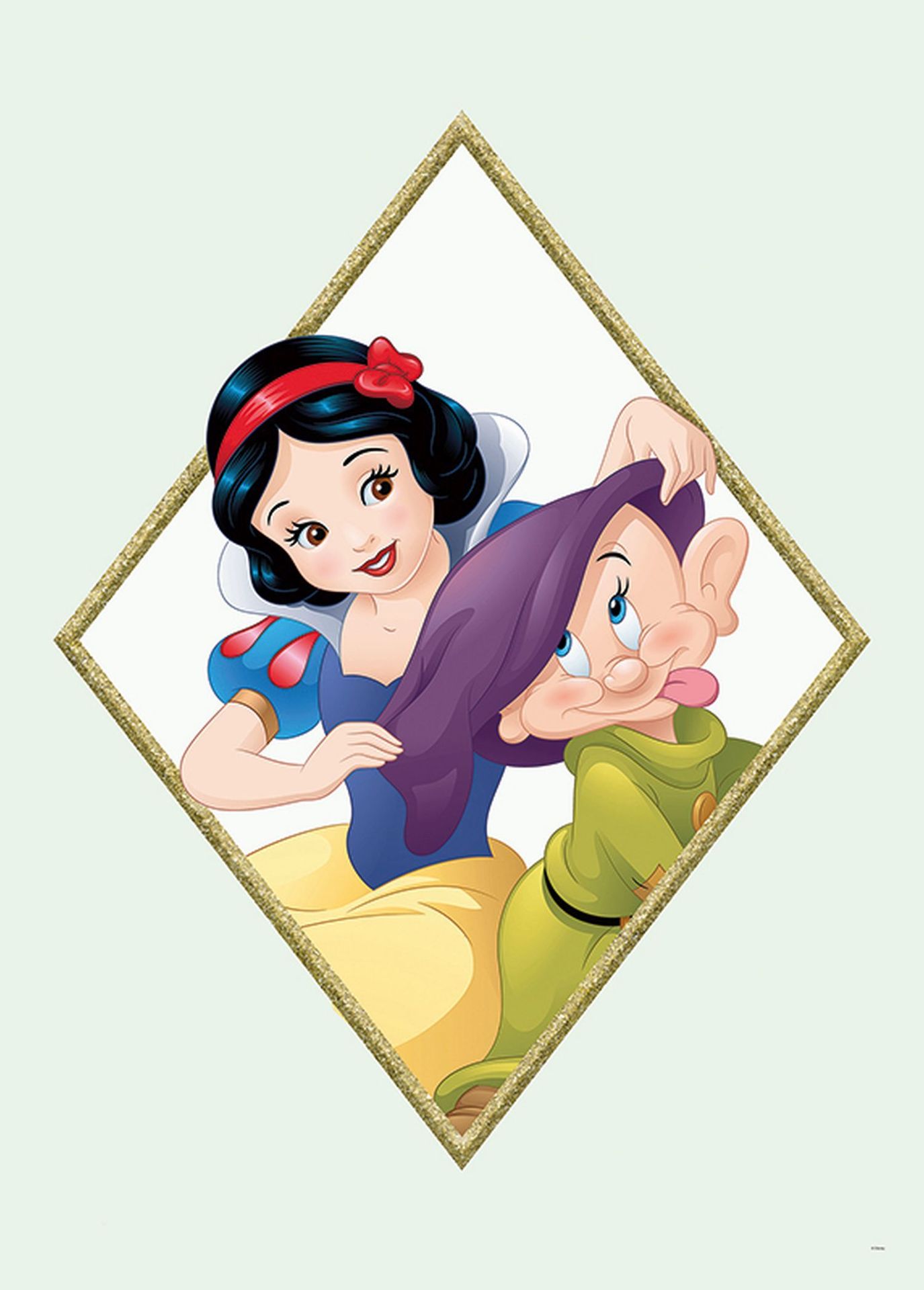 Disney plakat Królewna Śnieżka wielokolorowym - 610172 - 50 x 70 cm