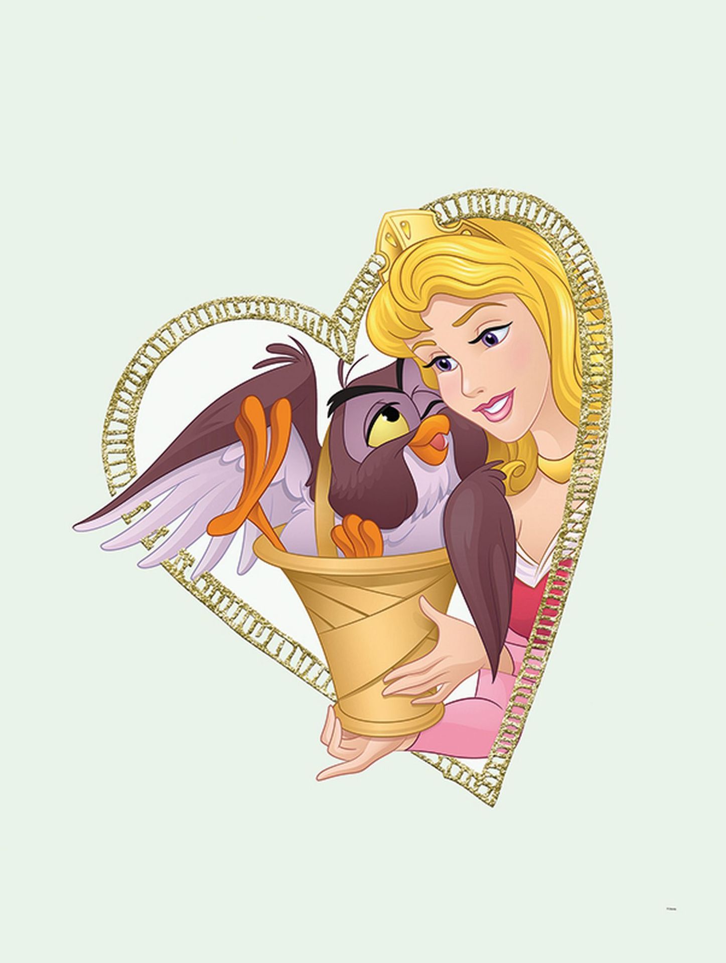 Disney plakat Zorza polarna i sowa wielokolorowym - 610167 - 30 x 40 cm