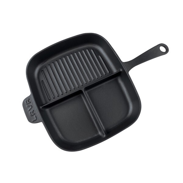 LAVA METAL TRIO ECO żeliwna patelnia grillowa 26x30 cm