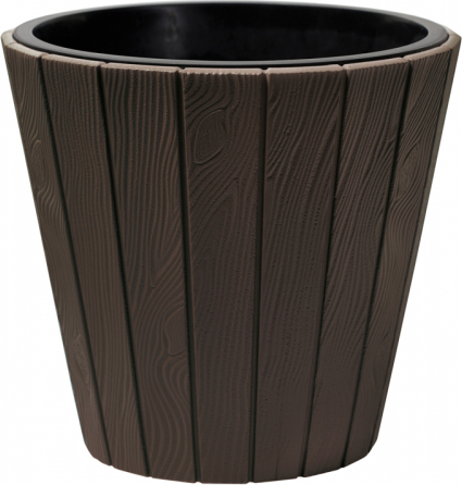 Prosperplast Doniczka Woode brąz śr. 29,9cm