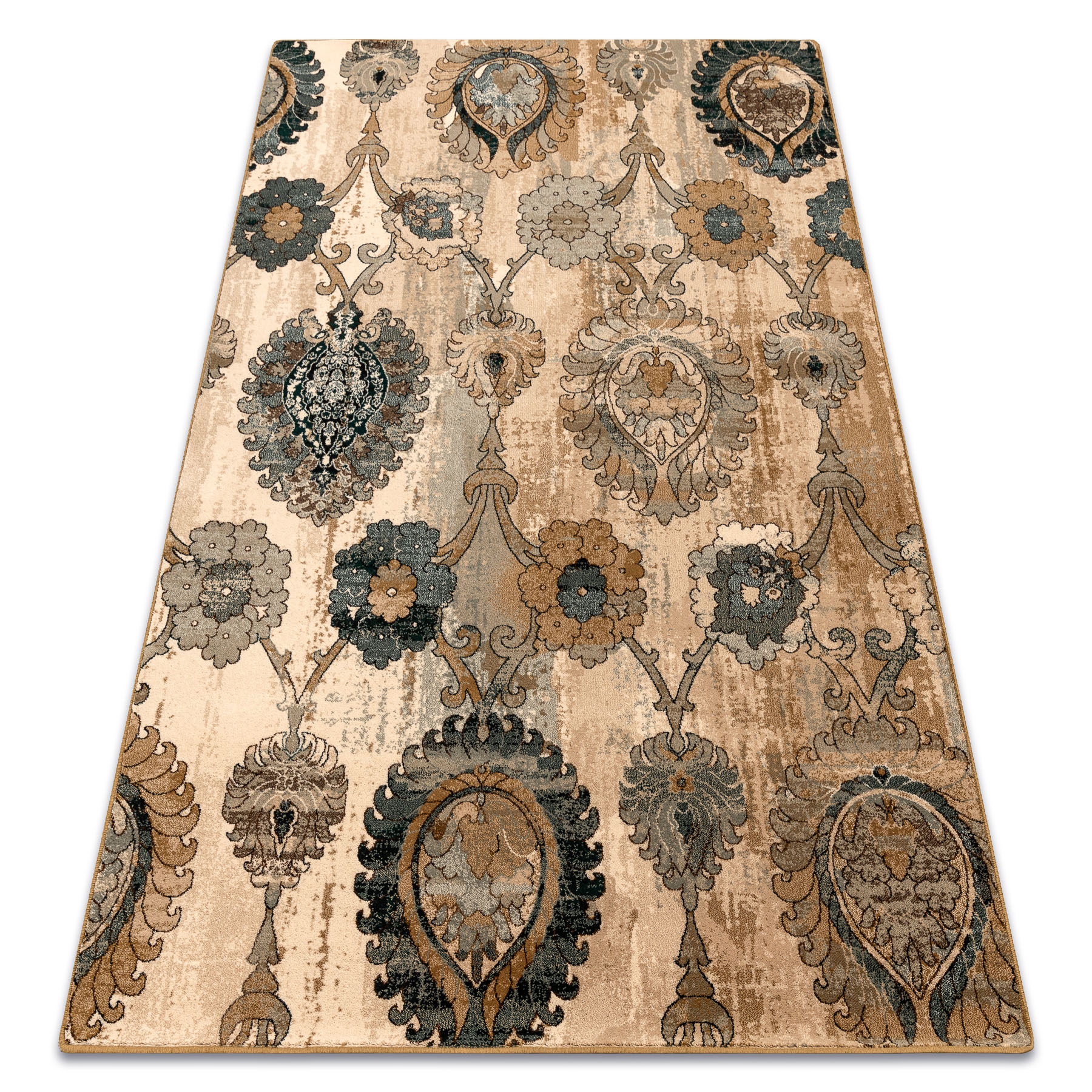Dywan wełniany POLONIA Olivo Ornament kamel beż beżowy 235x350 cm