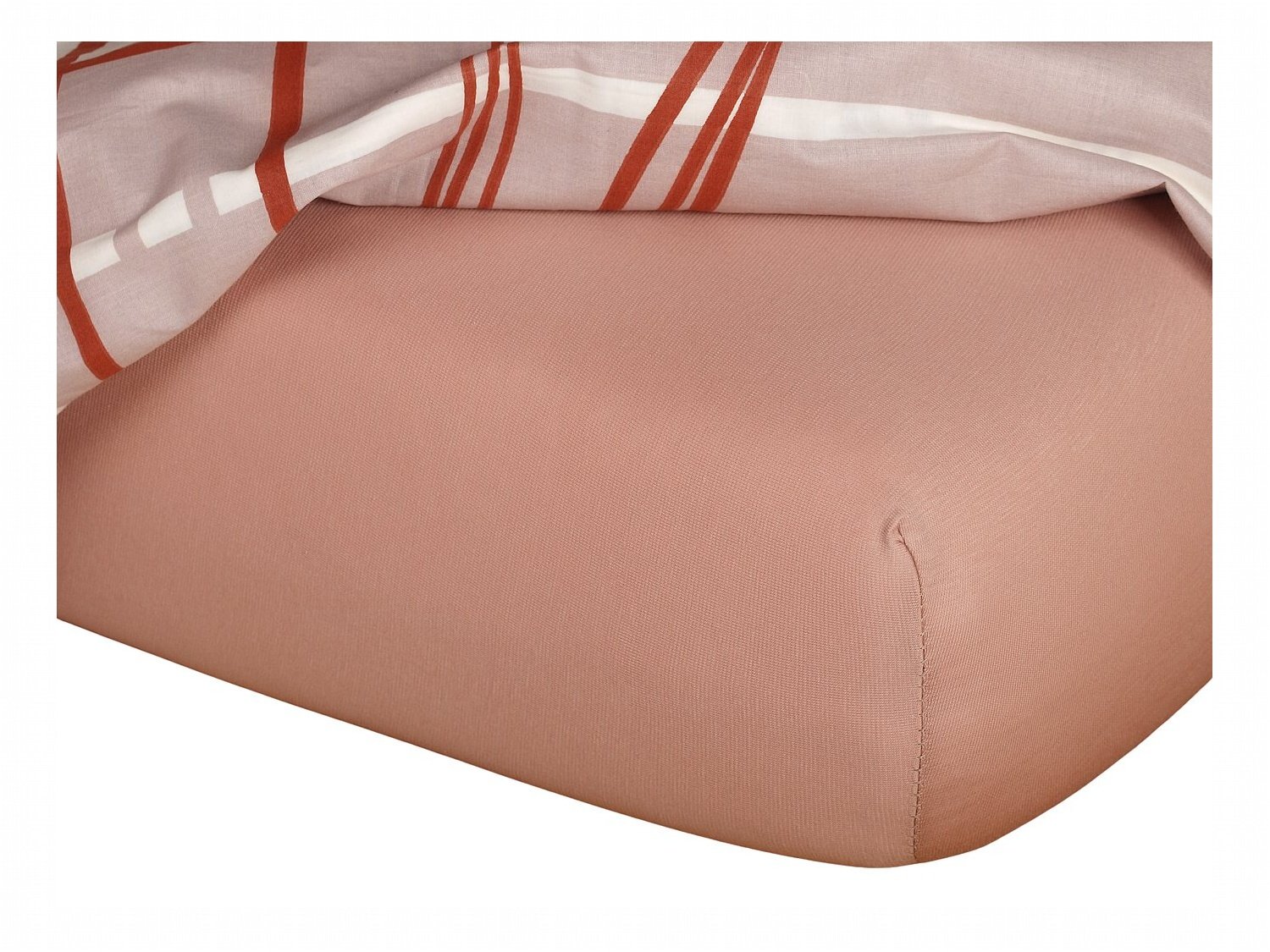 Prześcieradło Jersey beżowe 60x120x10 cm