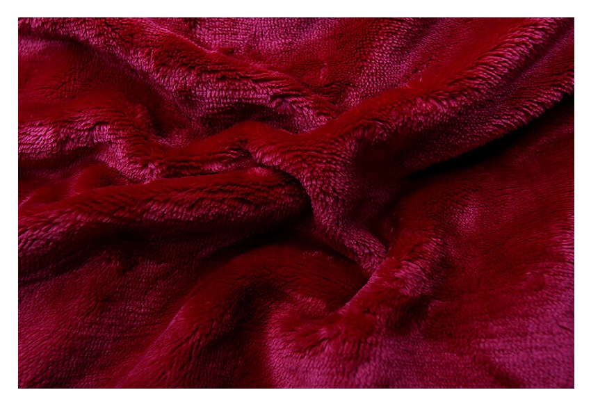 Prześcieradło z mikroflaneli bordowe 90x200x20 cm