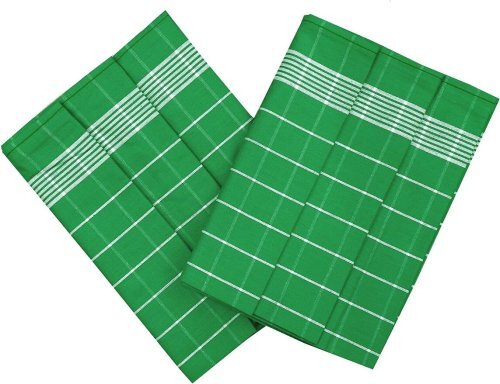 Ręcznik Pozitiv egipska bawełna 50x70 cm zielony/biały 3 szt