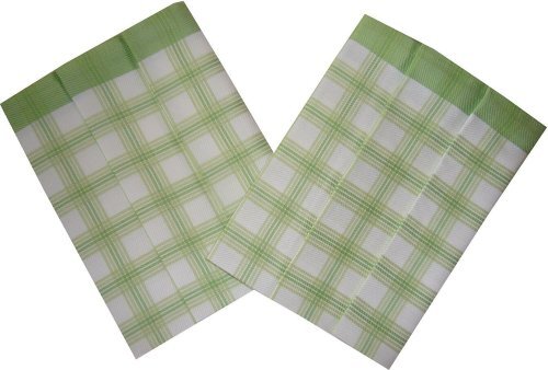 Ręcznik bambusowy 50x70 cm Cube duży zielony 3 szt