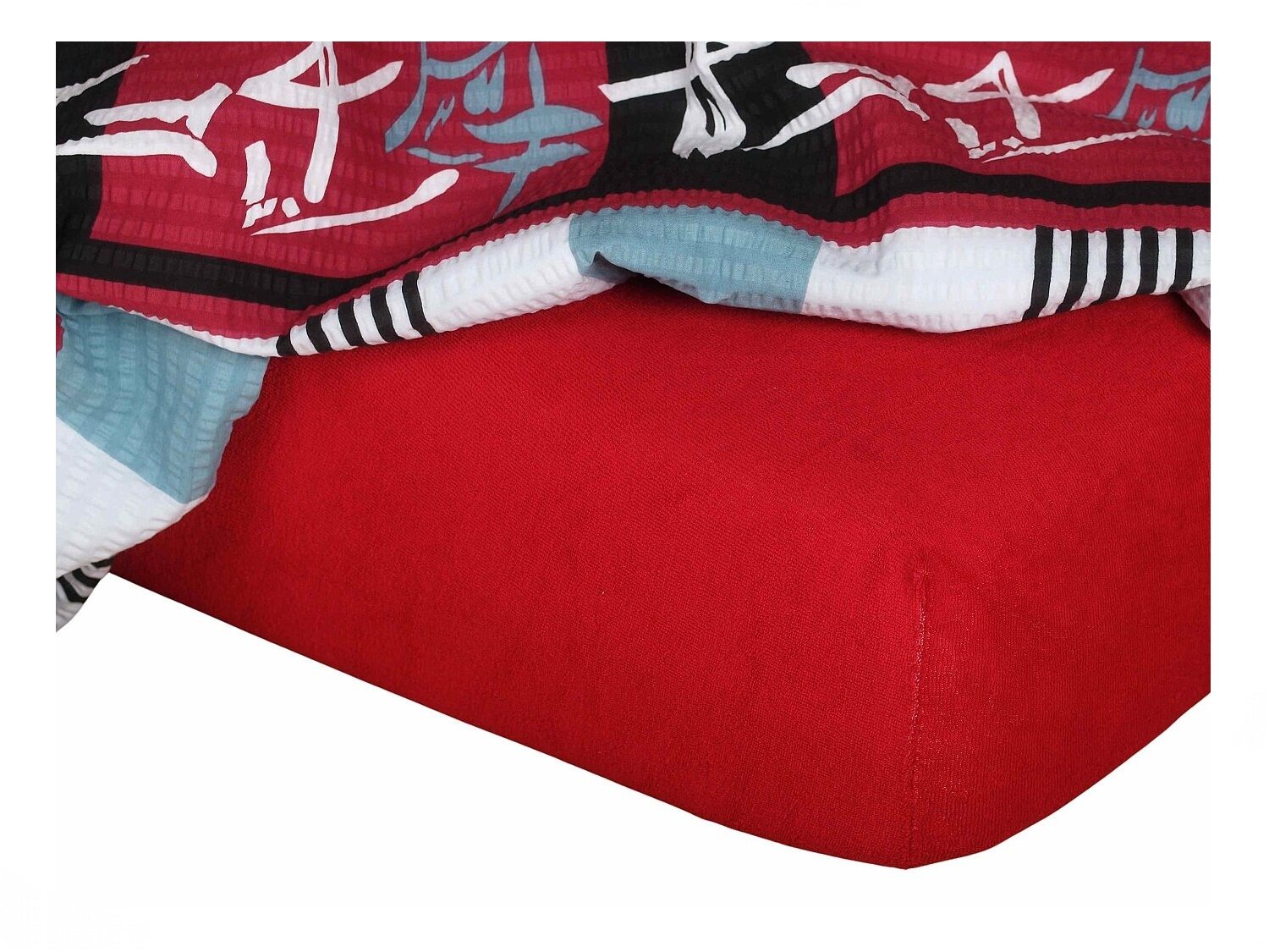 Dadka Prześcieradło frotte bordowe 60x120x10 cm
