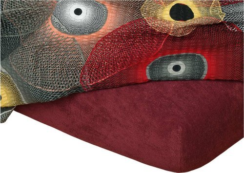 Dadka Prześcieradło frotte bordowe 90x200x20 cm