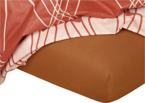 Prześcieradło jersey nugat 90x200x20 cm