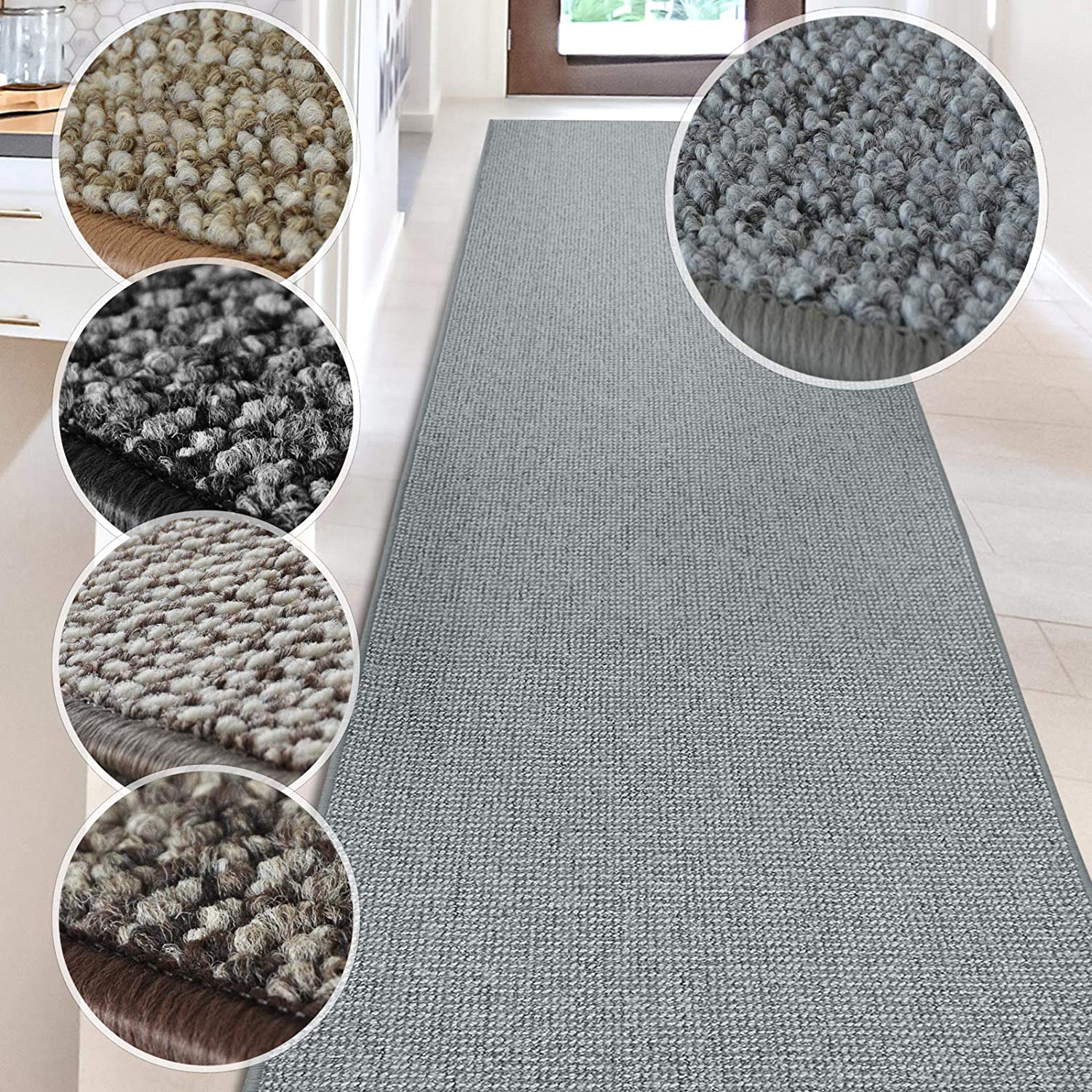 Dywan do salonu Carlton flatweave dyskretnie wzorzysty jasnoszary 160x240 cm