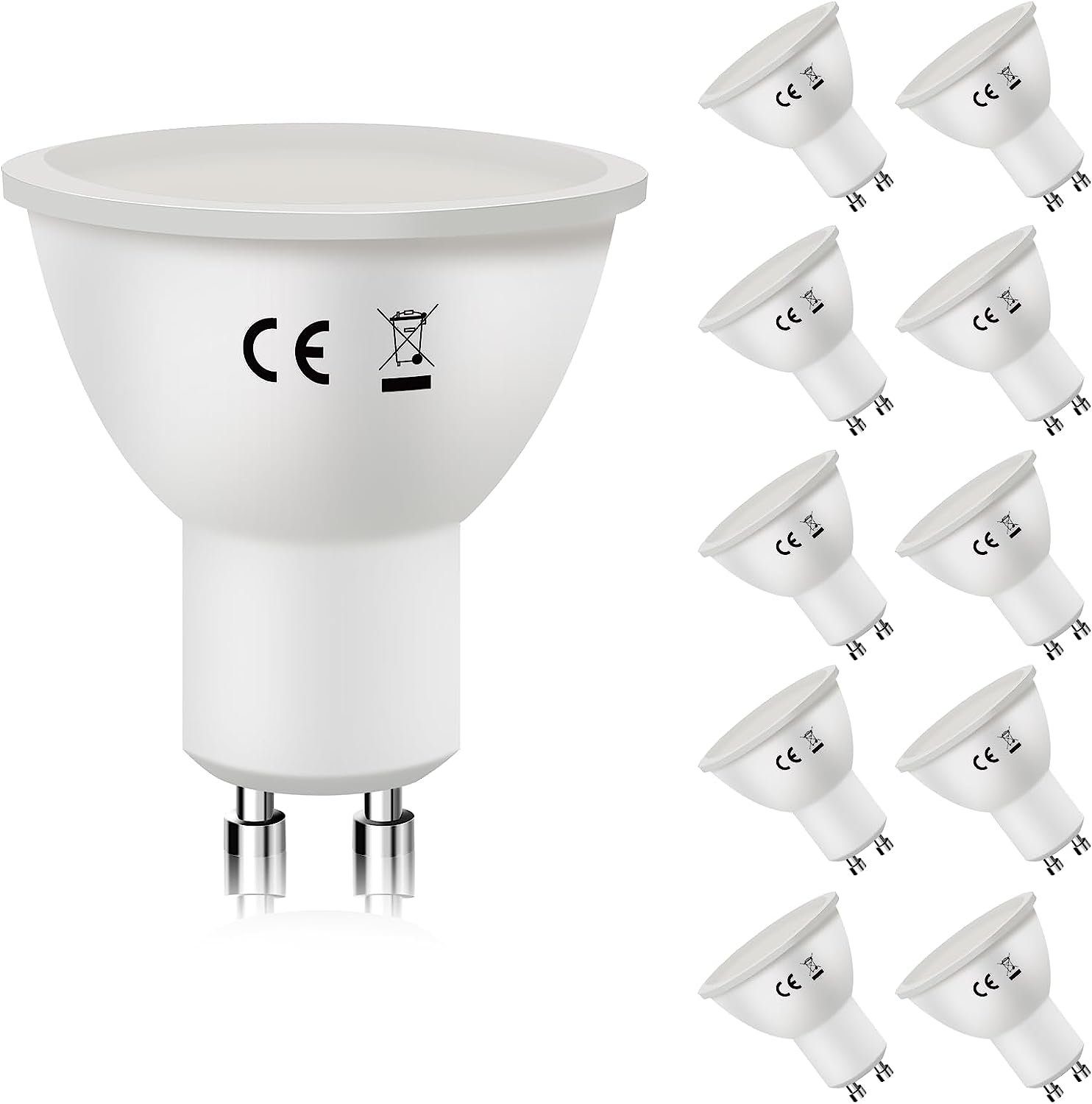 ZMH 10ER Żarówka LED GU10 6W ciepła biel Kąt świecenia 110° Żarówka reflektorowa punktowa