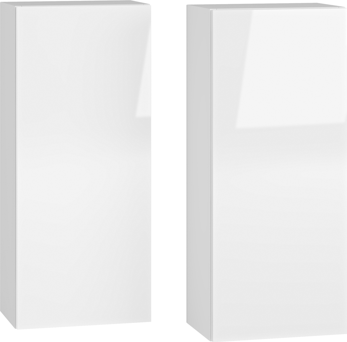 nabbi Szafka łazienkowa ścienna (2 szt.) Baleta 2S - Alaska / biały połysk