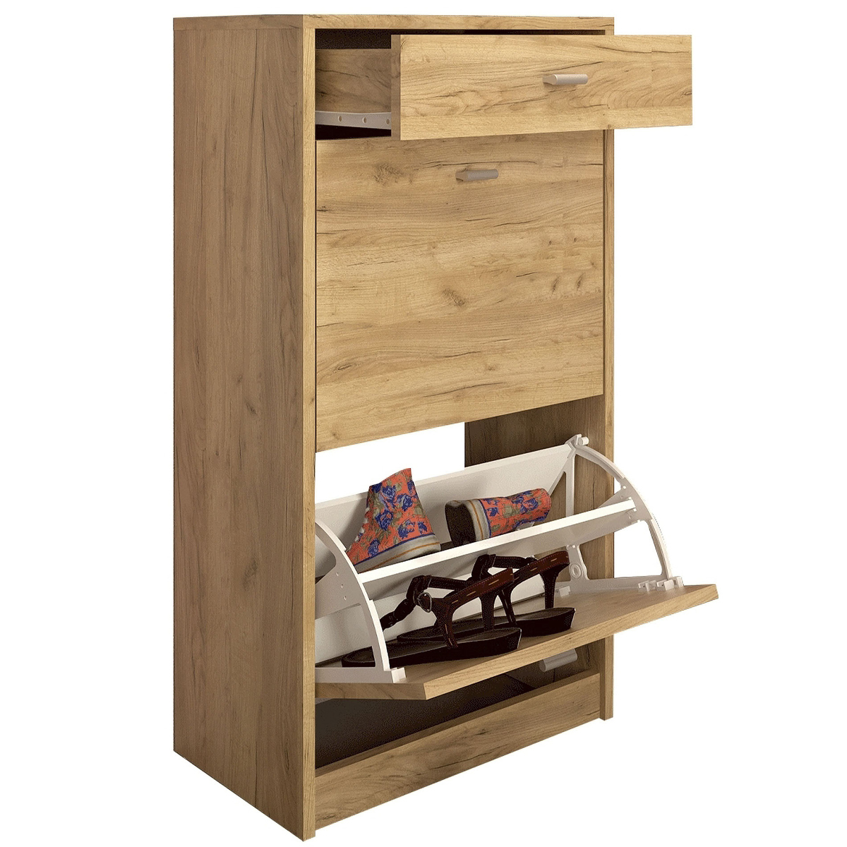 Kondela Szafka na buty (szafka na buty) z szufladą Vivat New Typ 1 - dąb rzemieślniczy