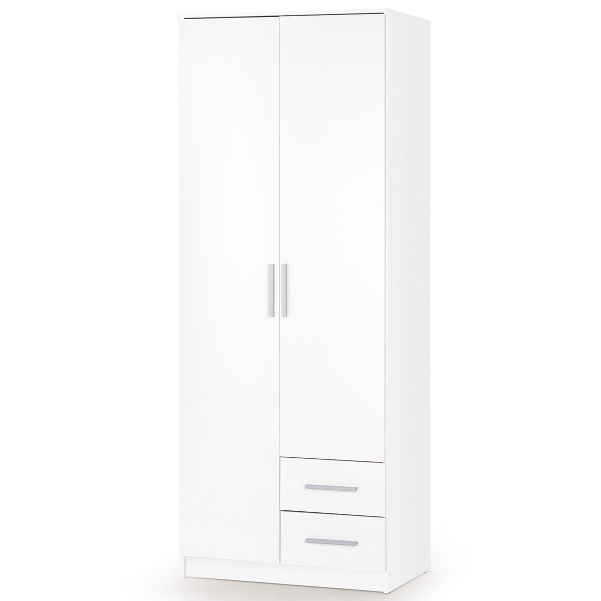 Halmar Szafa dwudrzwiowa Lima S2 - biały / biały połysk