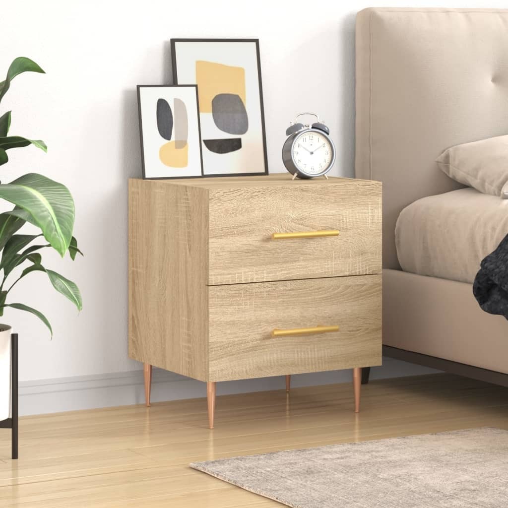 vidaXL Szafka nocna dąb sonoma 40x35x47,5 cm materiał drewnopochodny