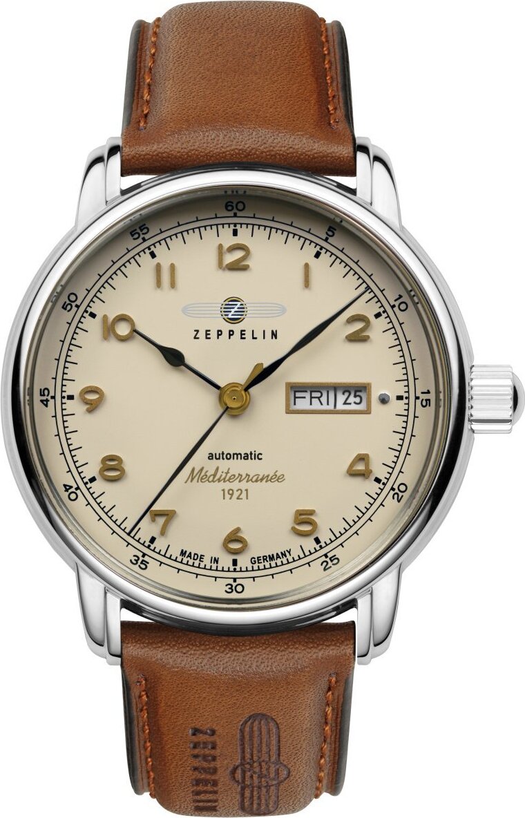 Zeppelin 9664-5 Automatyczny zegarek męski 100 lat Méditerranée