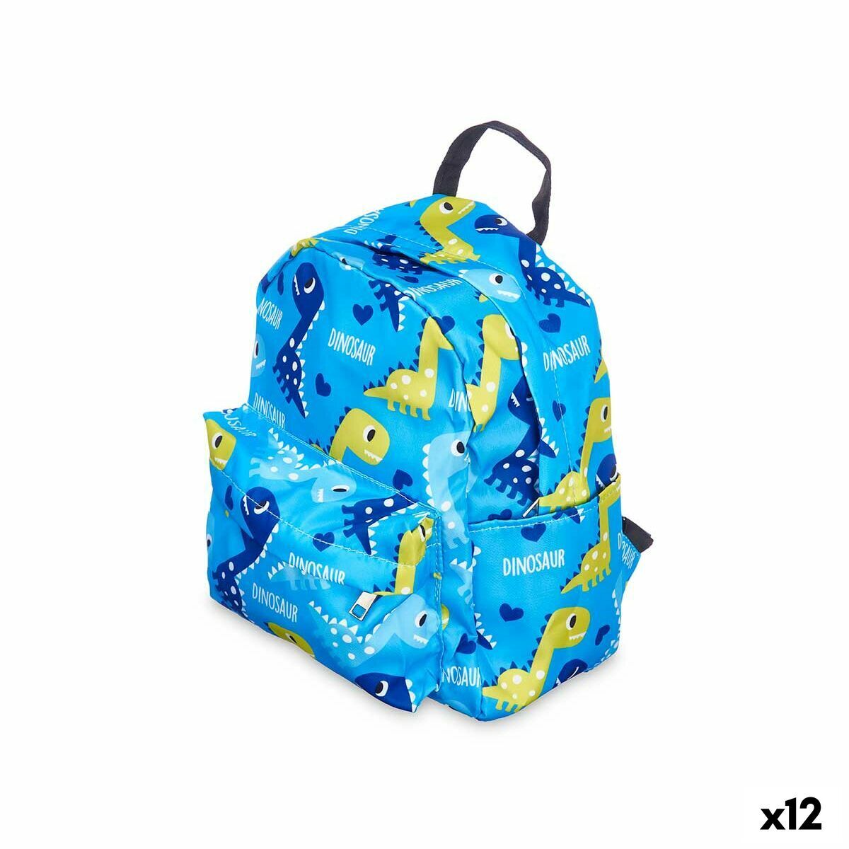 Plecak szkolny dinozaur kolorowy 28 x 12 x 22 cm (12 sztuk)