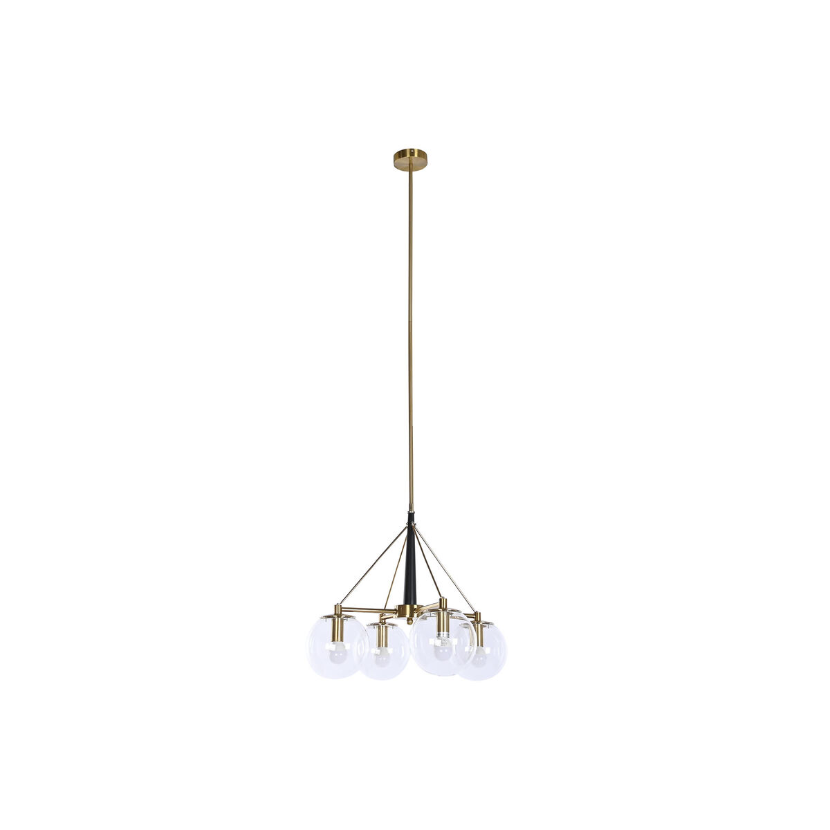Lampa sufitowa DKD Home Decor 50 x 50 x 144 cm Crystal Gold Metal 50 W