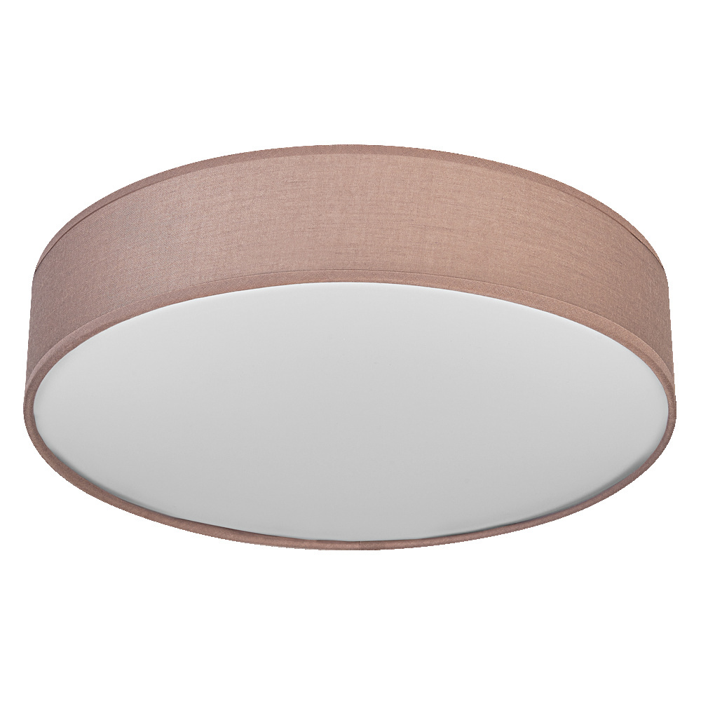 LEDVANCE ORBIS PARIS lampa sufitowa 400 mm, brązowa, podstawa 2XE27, może być wyposażona w inteligentną lampę, wysokiej jakości, nowoczesny design, z kloszem z tkaniny, odpowiednia do wnętrz, okrągła, stopień ochrony IP20