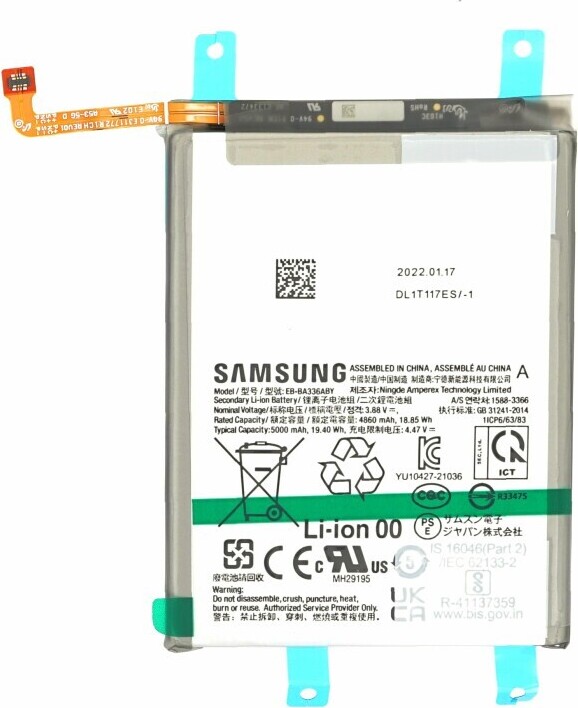 Oryginalna bateria Samsung EB-BA336ABY do Galaxy A53 A33 5000mAh GH82-28146A