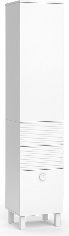 Vicco Szafka łazienkowa Sola, 40.2 x 192.4 cm z drzwiami i szufladami, Biały