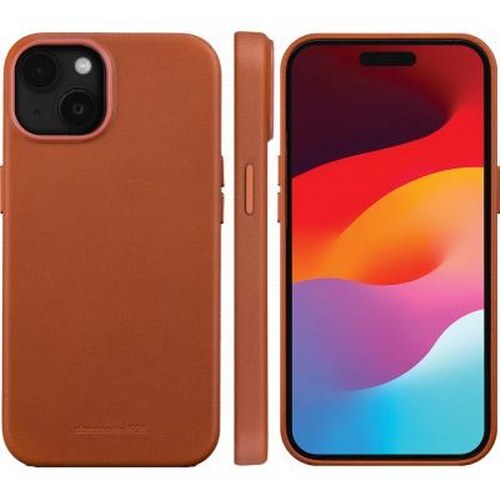 DBRAMANTE1928, Etui do Apple iPhone 15 Plus Roskilde, kompatybilne z MagSafe, jasnobrązowe