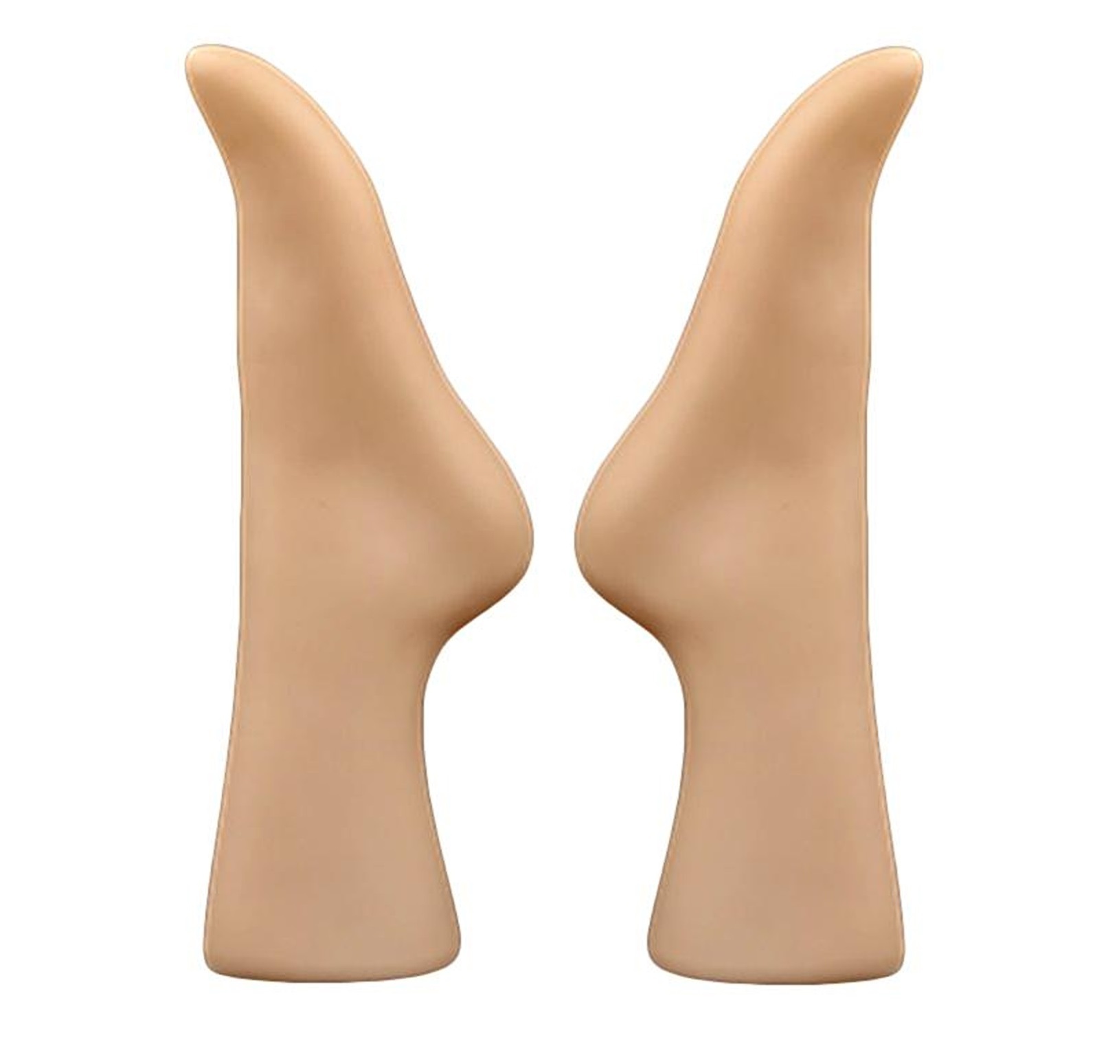 zestaw 2 nogawek do prezentacji skarpet tenisowych ozdobna nogawka w kolorze skóry ozdobna stopa manekin - noga okienna manekin stopa model damski