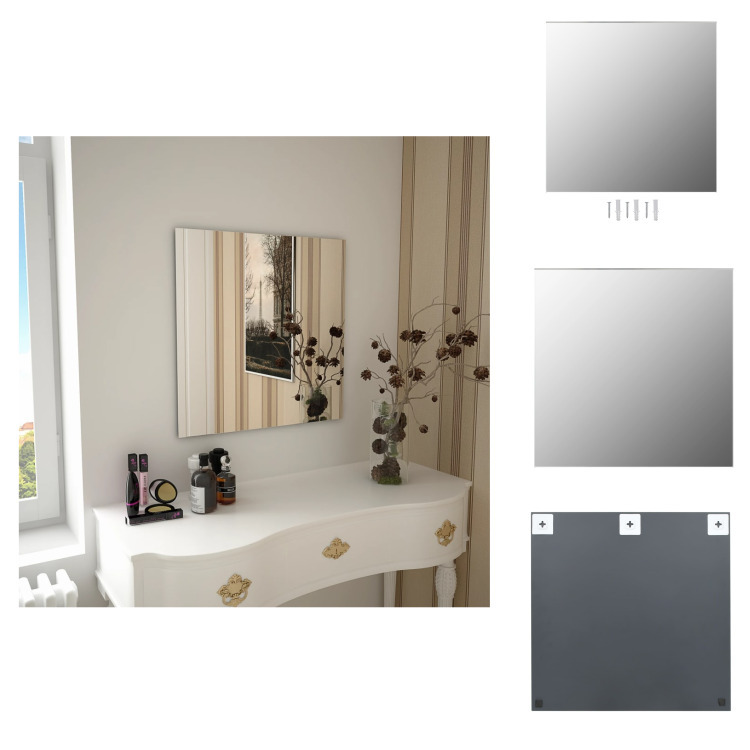 vidaXL Lustro ścienne kwadratowe 60 x 60 cm - Lustro