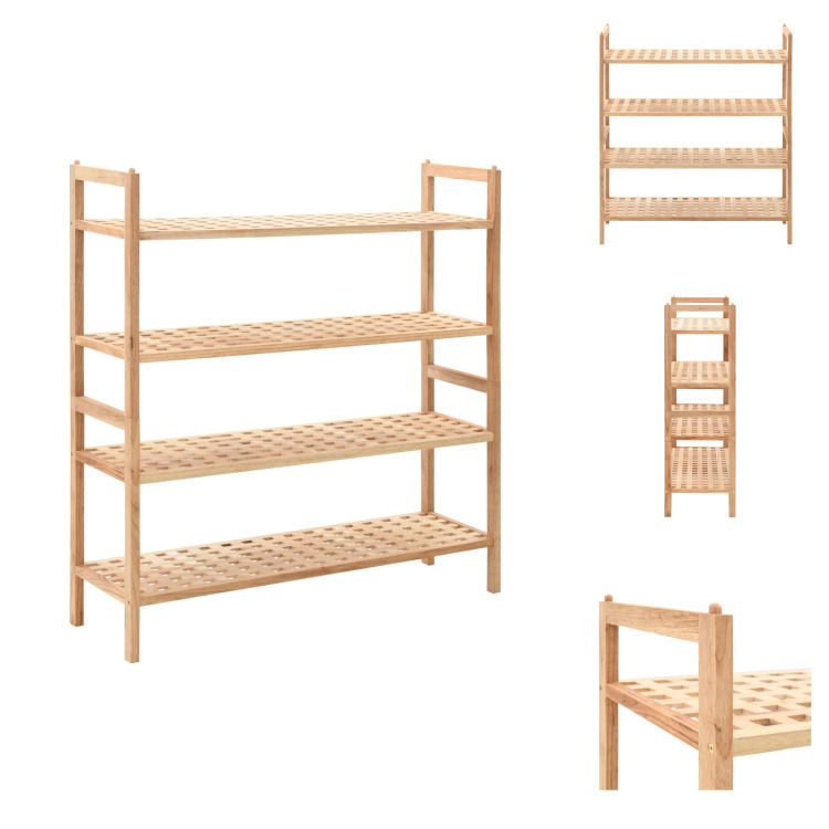 vidaXL Stojak na buty z litego orzecha włoskiego 69x26x81 cm - Stojaki i szafki na buty