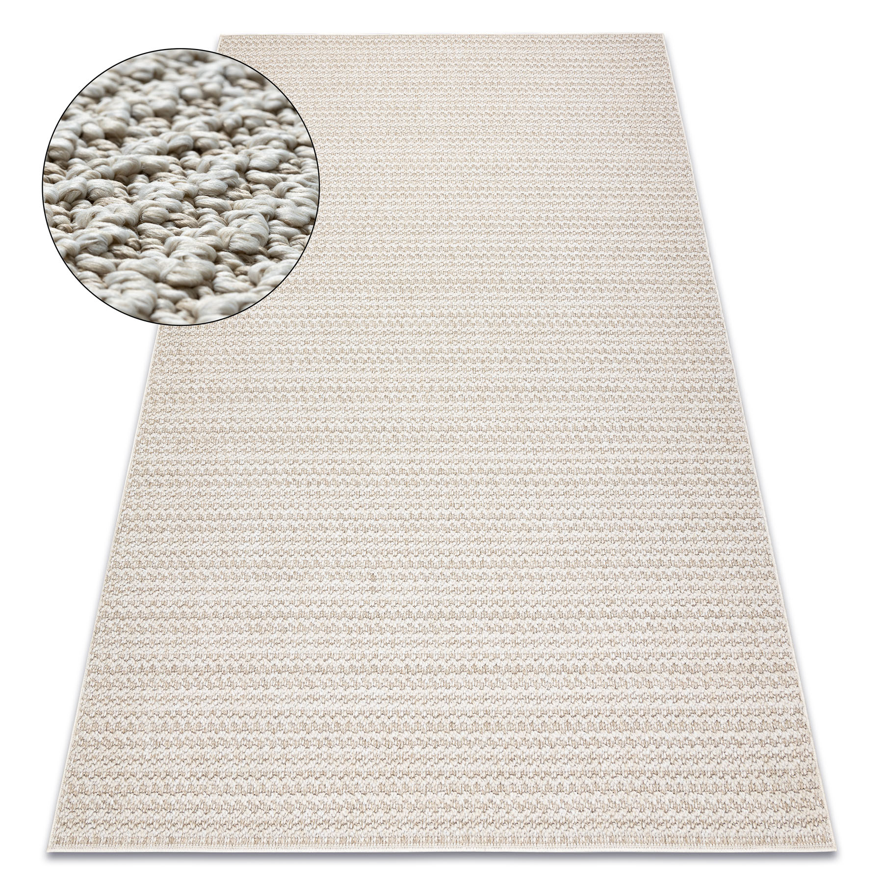 Dywan JERSEY 19236 beż - pętelkowy, strukturalny BOHO beżowy 140x190 cm