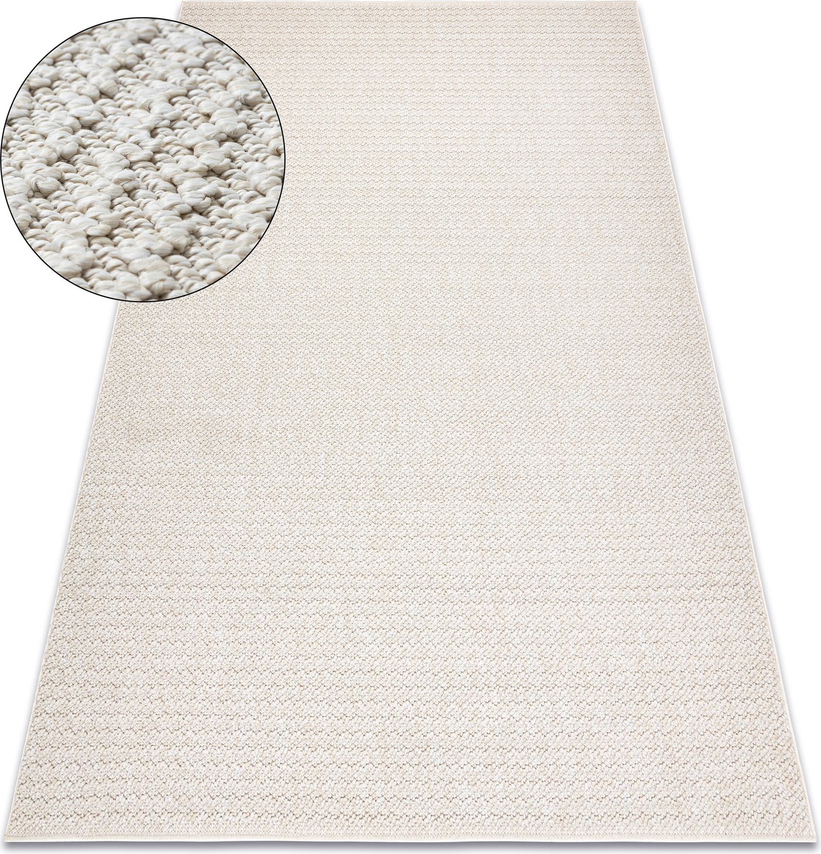 Dywan JERSEY 19236 krem - pętelkowy, strukturalny BOHO beżowy 60x100 cm