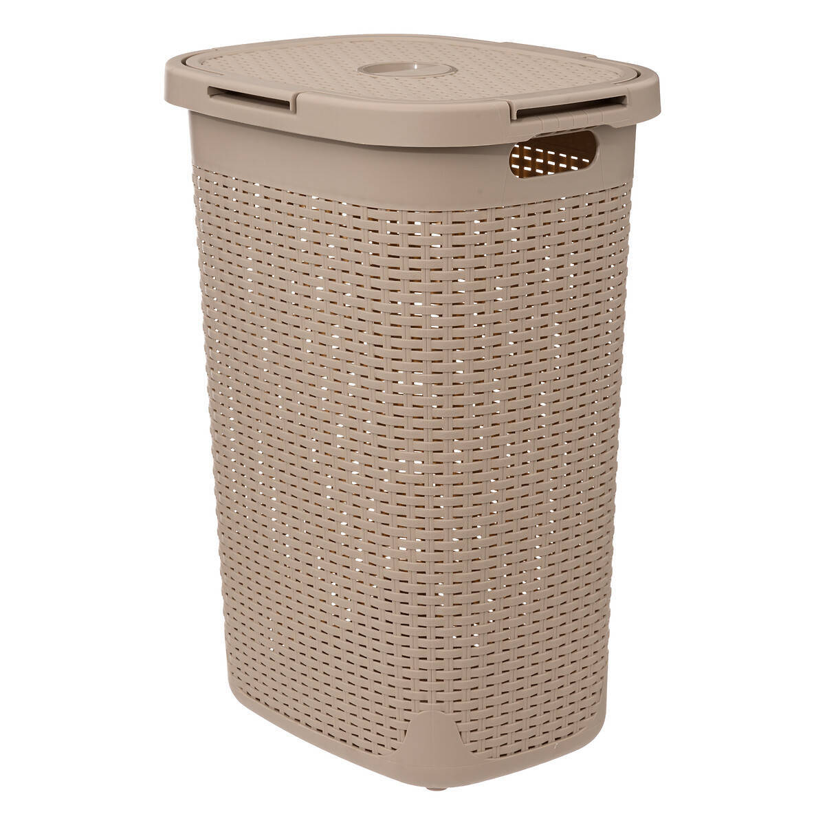 Wysoki kosz na pranie z plastiku, 60 l