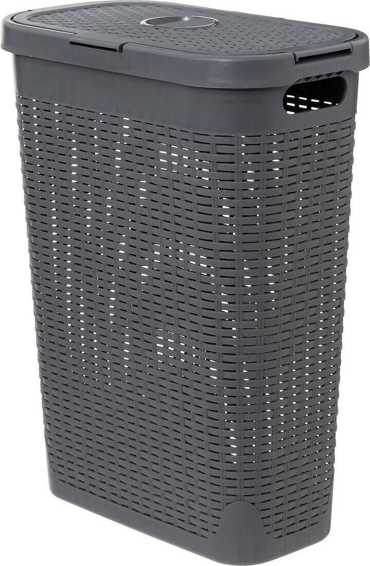 Wysoki kosz na pranie z plastiku, 40 l