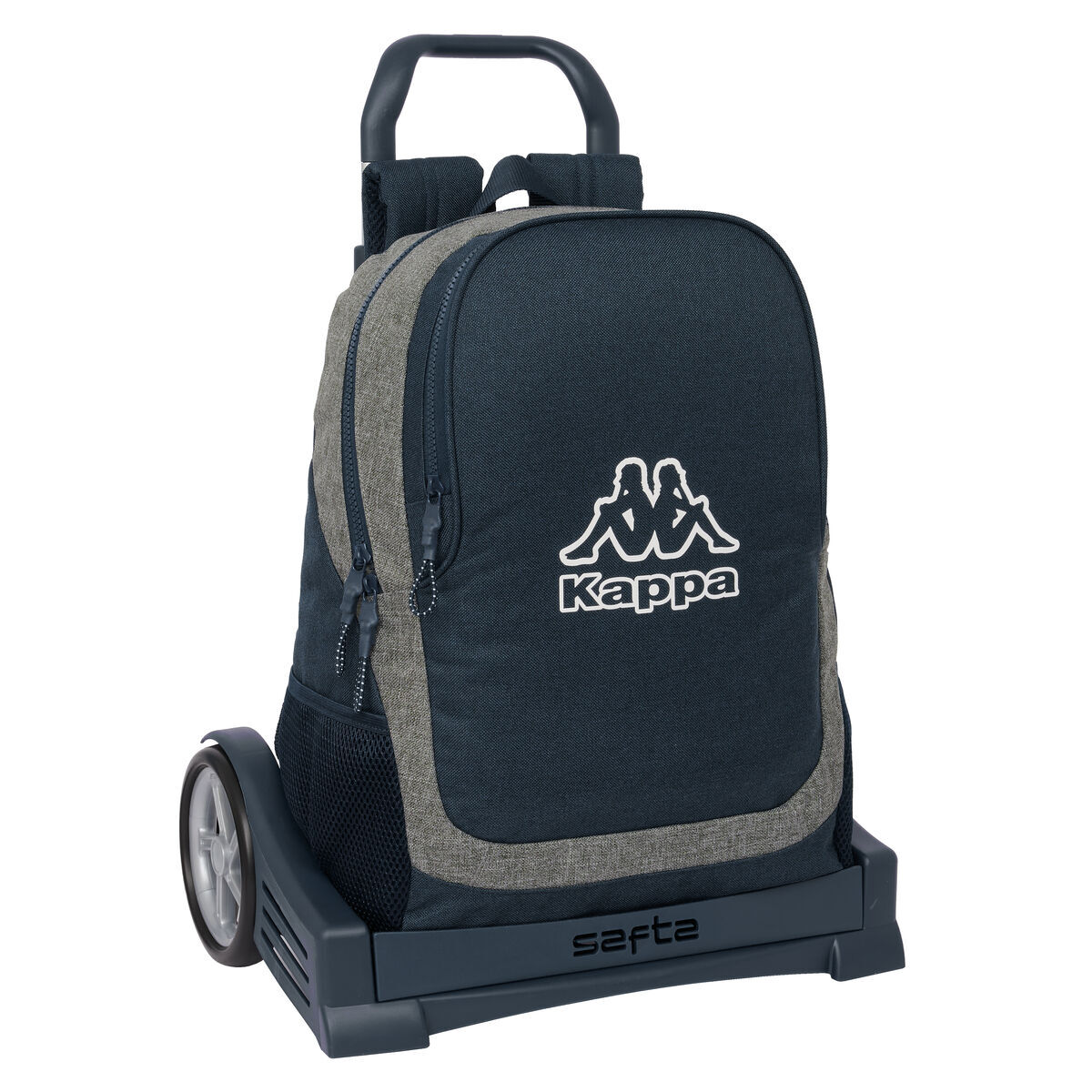Plecak szkolny na kółkach Kappa Dark navy Grey Navy blue 32 x 44 x 16 cm