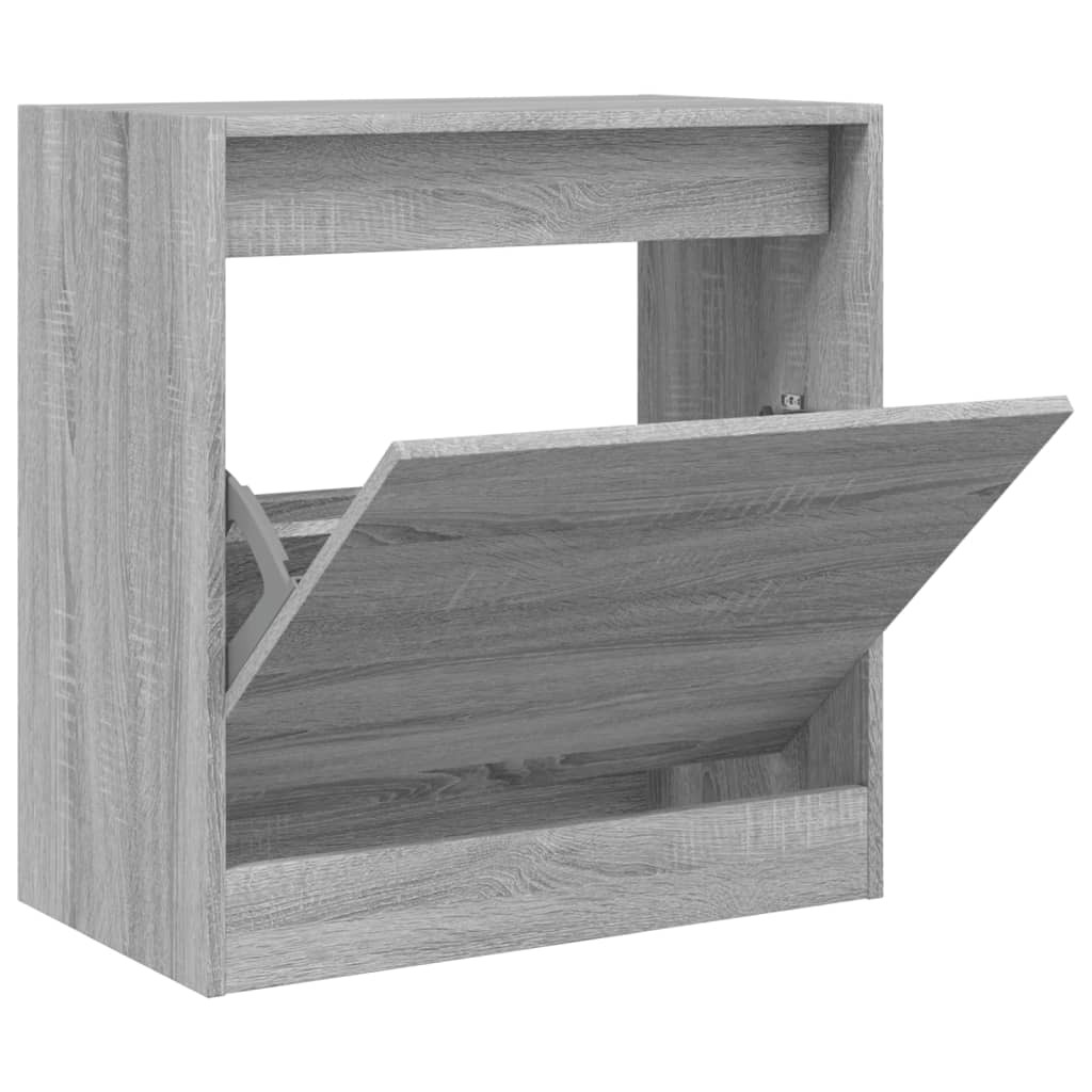 vidaXL Szafka na buty Szara Sonoma 60x34x63,5 cm Materiał drewnopochodny