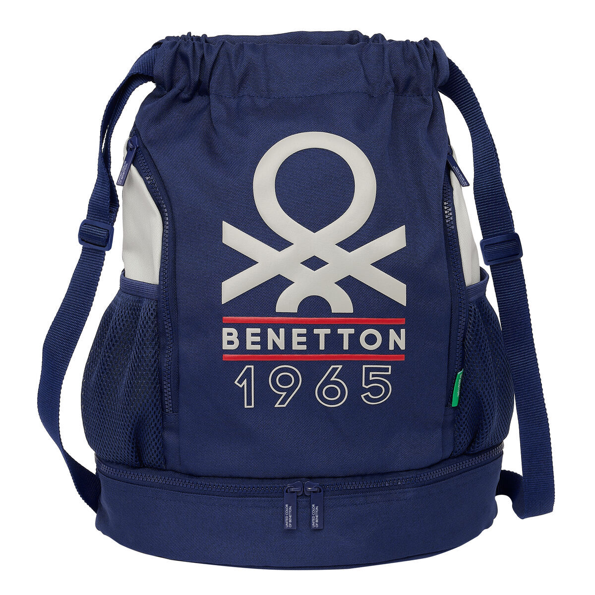 Plecak dla dzieci Benetton Varsity Grey Navy blue 35 x 40 x 1 cm