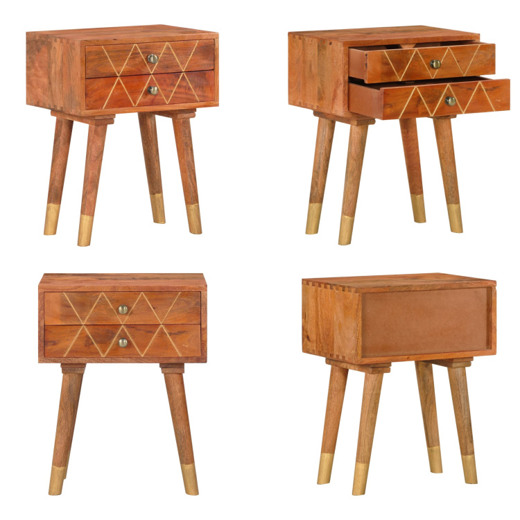 vidaXL Szafka nocna 43×30×58 cm z litego drewna mango - Szafka boczna - Szafki boczne - Szafki boczne - Szafki boczne